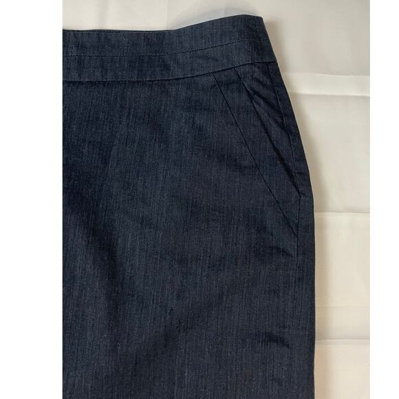 Ann Taylor Loft Petite, Size 12P, Blue Skirt Looks Like Denim - Picture 5 of 9